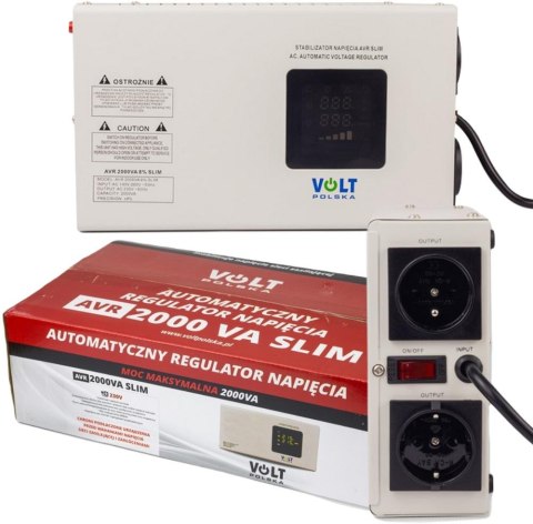 Stabilizator napięcia Volt Polska AVR 2000VA Slim Stabilizator napięcia Volt Polska AVR 2000VA Slim