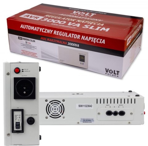 Stabilizator napięcia Volt Polska AVR 3000VA Slim Stabilizator napięcia Volt Polska AVR 3000VA Slim