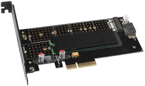 Adapter Axagon PCEM2-DC PCI-E x4 na M.2 NVMe z chłodzeniem Adapter Axagon PCEM2-DC PCI-E x4 na M.2 NVMe z chłodzeniem
