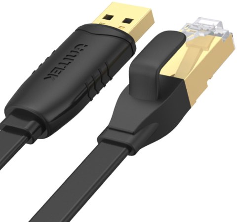 Kabel Unitek Y-SP02001B RJ-45 na USB-A konsolowy 1,8m Kabel Unitek Y-SP02001B RJ-45 na USB-A konsolowy 1,8m