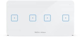 Przewodowy włącznik czteropolowy biały WSS-22M Tech Sterowniki