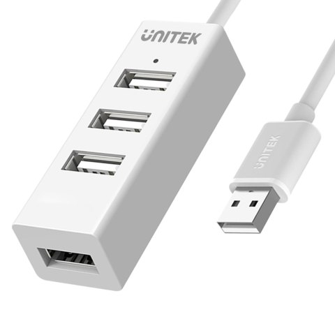 Adapter Unitek Y-2146 HUB 4xUSB 2.0 mini biały Adapter Unitek Y-2146 HUB 4xUSB 2.0 mini biały