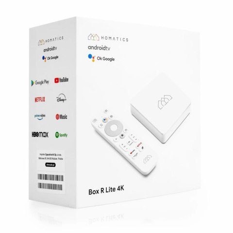Android TV Box Homatics R 4K 2GB RAM/16GB ROM + dekoder DVB-T2 H.265 Android TV Box Homatics R 4K 2GB RAM/16GB ROM + dekoder DVB-T2 H.265