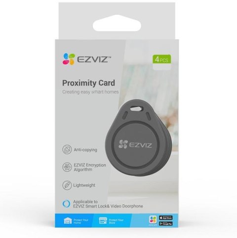 BRELOKI ZBLIŻENIOWE EZVIZ CS-DL-IC-CPU-R200 (4szt) BRELOKI ZBLIŻENIOWE EZVIZ CS-DL-IC-CPU-R200 (4szt)