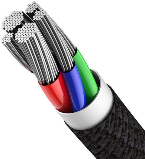 KABEL USB-C / Lightning iPhone Baseus Cafule CATLGD-A01 2m 20W PD Quick Charging CZARNY W OPLOCIE KABEL USB-C / Lightning iPhone Baseus Cafule CATLGD-A01 2m 20W PD Quick Charging CZARNY W OPLOCIE