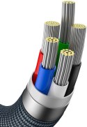 KABEL USB-C / Lightning iPhone Baseus Crystal CAJY000301 2m 20W PD QC CZARNY W OPLOCIE PREMIUM
