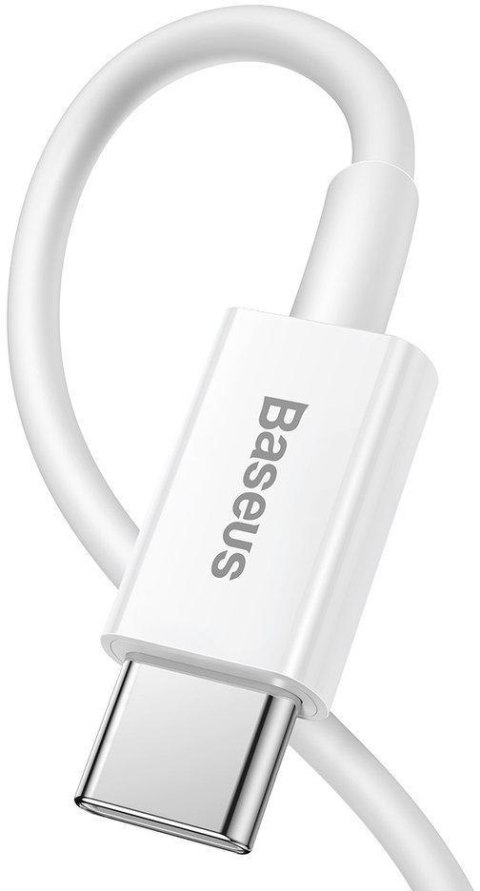 KABEL USB-C / Lightning iPhone Baseus Superior CATLYS-A02 1m 20W PD Quick Charging BIAŁY PREMIUM KABEL USB-C / Lightning iPhone Baseus Superior CATLYS-A02 1m 20W PD Quick Charging BIAŁY PREMIUM