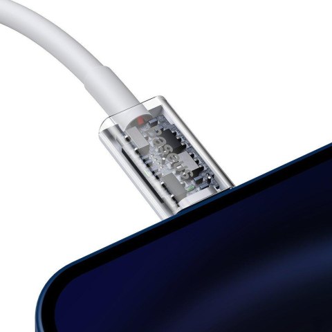 KABEL USB-C / Lightning iPhone Baseus Superior CATLYS-A02 1m 20W PD Quick Charging BIAŁY PREMIUM KABEL USB-C / Lightning iPhone Baseus Superior CATLYS-A02 1m 20W PD Quick Charging BIAŁY PREMIUM