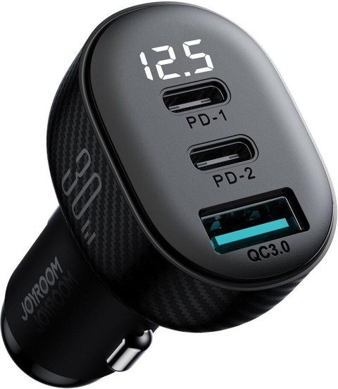 Ładowarka samochodowa Joyroom JR-CCD04 30W 4A 2x USB-C 1x USB-A PD QC 3.0 Ładowarka samochodowa Joyroom JR-CCD04 30W 4A 2x USB-C 1x USB-A PD QC 3.0