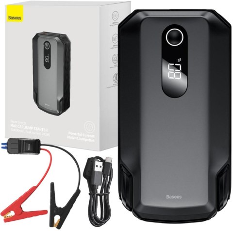 POWERBANK BOOSTER Baseus Max Car Jump Starter CGNL020001 20000mAh 12V 2000A + KABLE KROKODYLKI POWERBANK BOOSTER Baseus Max Car Jump Starter CGNL020001 20000mAh 12V 2000A + KABLE KROKODYLKI