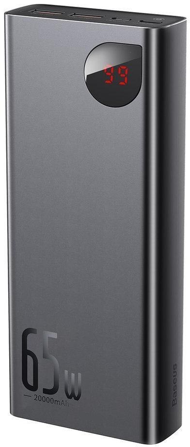 Powerbank Baseus Adaman Digital Display PPIMDA-D01 20000mAh 65W PD QC 3.0 2x USB-A 1x USB-C + KABEL Powerbank Baseus Adaman Digital Display PPIMDA-D01 20000mAh 65W PD QC 3.0 2x USB-A 1x USB-C + KABEL