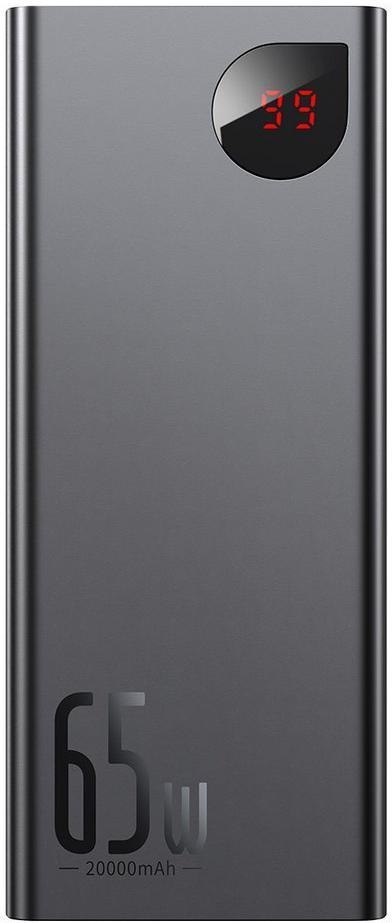 Powerbank Baseus Adaman Digital Display PPIMDA-D01 20000mAh 65W PD QC 3.0 2x USB-A 1x USB-C + KABEL Powerbank Baseus Adaman Digital Display PPIMDA-D01 20000mAh 65W PD QC 3.0 2x USB-A 1x USB-C + KABEL