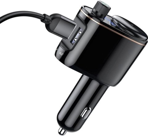 TRANSMITER FM ŁADOWARKA SAMOCHODOWA Baseus Enjoy S-06 3.4A 2x USB-A BT 4.2 TRANSMITER FM ŁADOWARKA SAMOCHODOWA Baseus Enjoy S-06 3.4A 2x USB-A BT 4.2