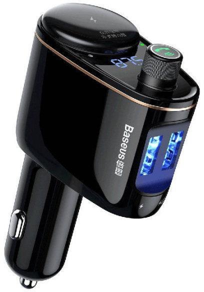 TRANSMITER FM ŁADOWARKA SAMOCHODOWA Baseus Enjoy S-06 3.4A 2x USB-A BT 4.2 TRANSMITER FM ŁADOWARKA SAMOCHODOWA Baseus Enjoy S-06 3.4A 2x USB-A BT 4.2