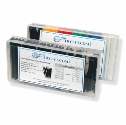 Zestaw rurek termokurczliwych czarnych RT-BOX100-10CZ Zestaw rurek termokurczliwych czarnych RT-BOX100-10CZ