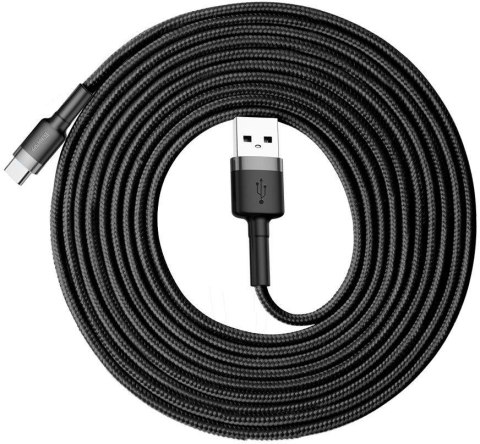 KABEL USB-A / USB-C Baseus Cafule CATKLF-UG1 300cm 3A QC 3.0 CZARNO-SZARY W NYLONOWYM OPLOCIE KABEL USB-A / USB-C Baseus Cafule CATKLF-UG1 300cm 3A QC 3.0 CZARNO-SZARY W NYLONOWYM OPLOCIE