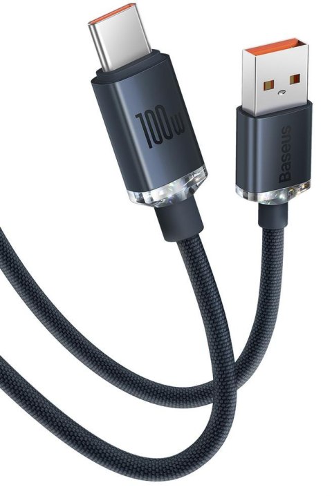 KABEL USB-A / USB-C Baseus Crystal CAJY000401 120cm 100W 6A QC 3.0 W OPLOCIE PREMIUM KABEL USB-A / USB-C Baseus Crystal CAJY000401 120cm 100W 6A QC 3.0 W OPLOCIE PREMIUM