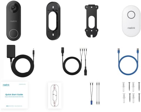 Reolink bezprzewodowy wideo dzwonek Wi-Fi 5MPx Reolink bezprzewodowy wideo dzwonek Wi-Fi 5MPx