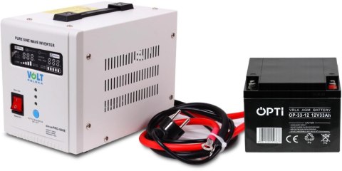 Zestaw do awaryjnego zasilania 33Ah 500W Zestaw do awaryjnego zasilania 33Ah 500W