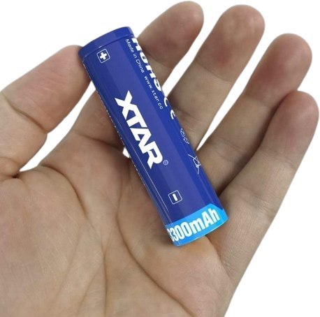 Akumulator 18650 Li-Ion 3,6V Xtar 3300mAh (1 szt.) z zabezpieczeniem Akumulator 18650 Li-Ion 3,6V Xtar 3300mAh (1 szt.) z zabezpieczeniem