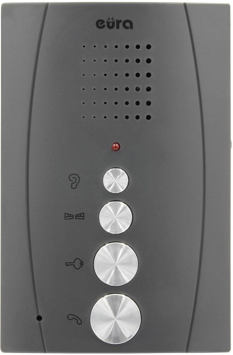DOMOFON ''EURA'' ADP-51A3 ''DIFESA'' - 1-rodzinny, 2 unifony, interkom, grafit DOMOFON ''EURA'' ADP-51A3 ''DIFESA'' - 1-rodzinny, 2 unifony, interkom, grafit
