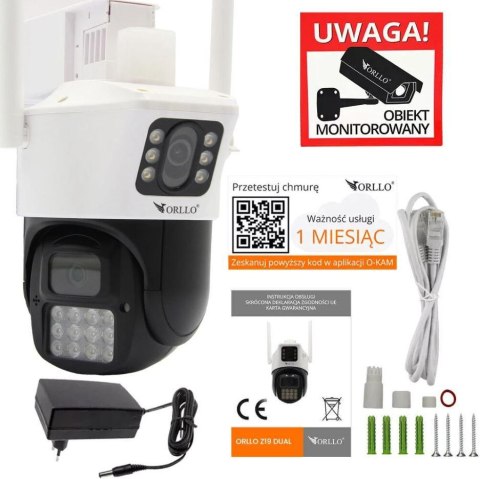 Kamera IP Orllo Z19 dual obrotowa zewnętrzna Wi-Fi 2Mpx Kamera IP Orllo Z19 dual obrotowa zewnętrzna Wi-Fi 2Mpx