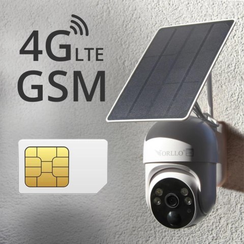 Kamera IP bezprzewodowa 4G LTE obrotowa z panelem solarnym Orllo TZ1 PRO Kamera IP bezprzewodowa 4G LTE obrotowa z panelem solarnym Orllo TZ1 PRO