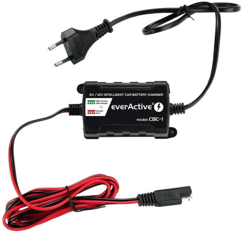 Ładowarka prostownik do akumulatorów 6V/12V everActive 14V/1A CBC-1 Ładowarka prostownik do akumulatorów 6V/12V everActive 14V/1A CBC-1