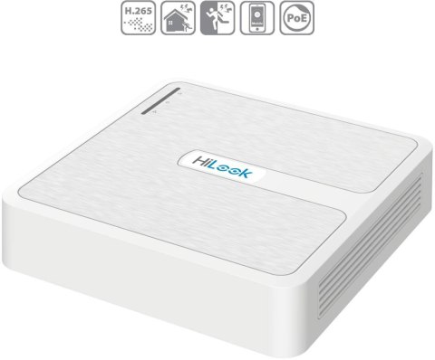 Rejestrator IP Hilook by Hikvision 4 kanały 4MP NVR-4CH-H/4P biały Rejestrator IP Hilook by Hikvision 4 kanały 4MP NVR-4CH-H/4P biały