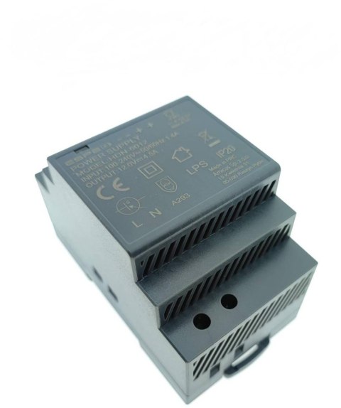 ZASILACZ IMPULSOWY NA SZYNĘ DIN ESPE HDN-6012 12V/54W/4.5A ZASILACZ IMPULSOWY NA SZYNĘ DIN ESPE HDN-6012 12V/54W/4.5A