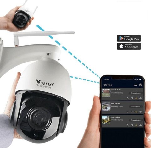 Kamera IP ORLLO Z18 obrotowa zewnętrzna SIM 4MP Kamera IP ORLLO Z18 obrotowa zewnętrzna SIM 4MP