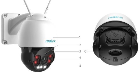 Kamera IP Reolink RLC-523WA 5 Mpx obrotowa zoom Wi-Fi Kamera IP Reolink RLC-523WA 5 Mpx obrotowa zoom Wi-Fi