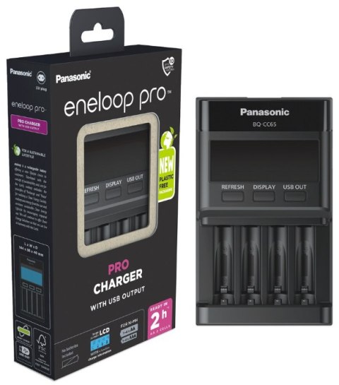 Ładowarka do akumulatorków Ni-MH Panasonic Eneloop BQ-CC65 EKO Ładowarka do akumulatorków Ni-MH Panasonic Eneloop BQ-CC65 EKO