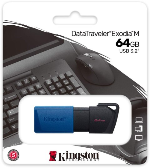 Pendrive Kingston Data Traveler Exodia M 64GB USB3.2 Gen1 Pendrive Kingston Data Traveler Exodia M 64GB USB3.2 Gen1