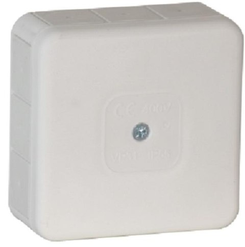 Puszka natynkowa pusta 12 wlotów VIPLAST VP-31 BIAŁA IP55 85x85x37mm 031-01 Puszka natynkowa pusta 12 wlotów VIPLAST VP-31 BIAŁA IP55 85x85x37mm 031-01