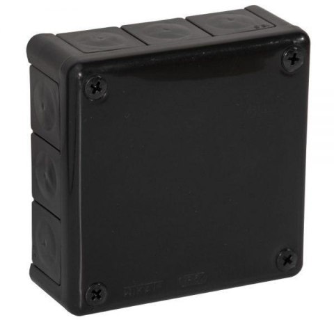 Puszka natynkowa pusta 12 wlotów VIPLAST VP-51 CZARNA IP55 118x118x46mm 051-05 Puszka natynkowa pusta 12 wlotów VIPLAST VP-51 CZARNA IP55 118x118x46mm 051-05