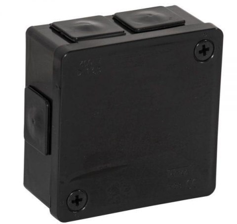 Puszka natynkowa pusta 6 wlotów VIPLAST VP-22 CZARNA IP55 86x86x40mm 022-05 Puszka natynkowa pusta 6 wlotów VIPLAST VP-22 CZARNA IP55 86x86x40mm 022-05