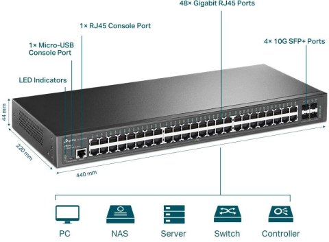 SWITCH TP-LINK TL-SG3452X SWITCH TP-LINK TL-SG3452X