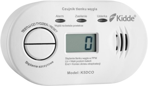 Czujnik czadu z wyświetlaczem Kidde K5DCO Czujnik czadu z wyświetlaczem Kidde K5DCO