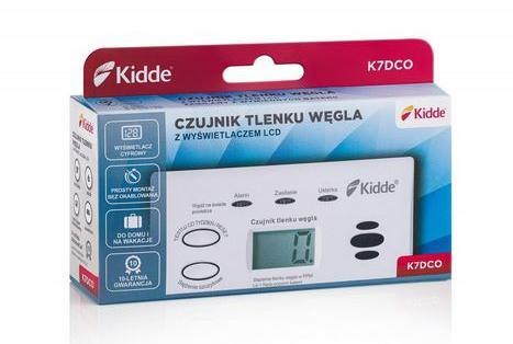 Czujnik czadu z wyświetlaczem Kidde K7DCO Czujnik czadu z wyświetlaczem Kidde K7DCO
