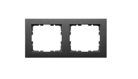 GVS Ramka 2-polowa grafit mat. System 55 do sensorów KNX GVS Ramka 2-polowa grafit mat. System 55 do sensorów KNX