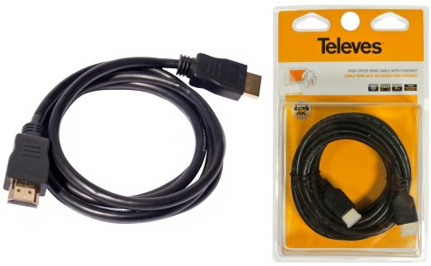 Kabel HDMI 2.0 Televes ref. 494502 3m 4K Kabel HDMI 2.0 Televes ref. 494502 3m 4K