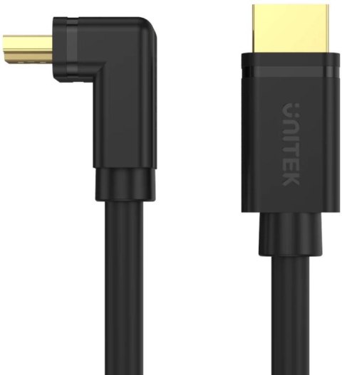 Kabel HDMI Unitek Y-C1002 kątowy HDMI 2.0 90 stopni 4K 3m Kabel HDMI Unitek Y-C1002 kątowy HDMI 2.0 90 stopni 4K 3m