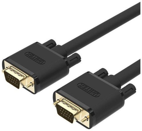 Kabel VGA Unitek Y-C511G Premium VGA HD15 M/M 1m Kabel VGA Unitek Y-C511G Premium VGA HD15 M/M 1m