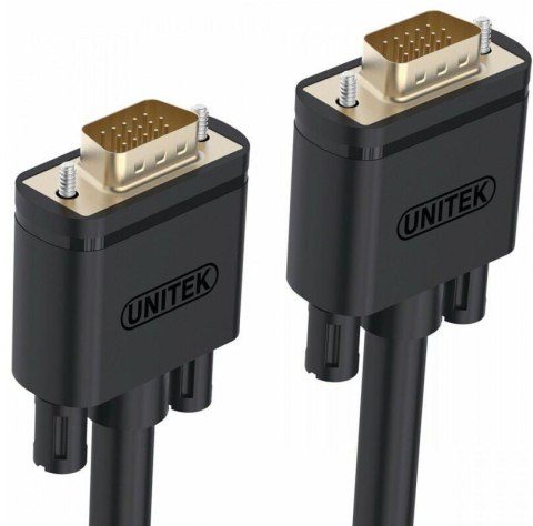Kabel VGA Unitek Y-C511G Premium VGA HD15 M/M 1m Kabel VGA Unitek Y-C511G Premium VGA HD15 M/M 1m