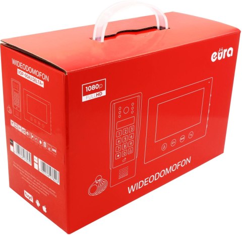 WIDEODOMOFON EURA VDP-90A3 DELTA + czarny monitor TUYA WIDEODOMOFON EURA VDP-90A3 DELTA + czarny monitor TUYA