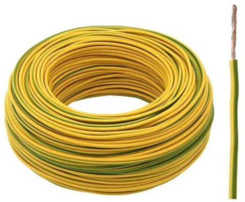 Przewód linka LgY 1x16 16mm2 ŻÓŁTO-ZIELONY ELEKTROKABEL 100m Przewód linka LgY 1x16 16mm2 ŻÓŁTO-ZIELONY ELEKTROKABEL 100m