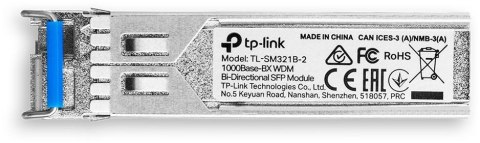 MODUŁ SFP WDM TP-LINK TL-SM321B-2 dwukierunkowy 1000Base-BX MODUŁ SFP WDM TP-LINK TL-SM321B-2 dwukierunkowy 1000Base-BX