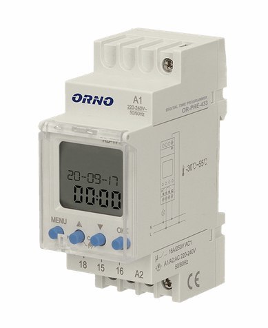 Programator elektroniczny ORNO na szynę DIN OR-PRE-433 Programator elektroniczny ORNO na szynę DIN OR-PRE-433
