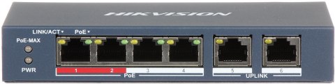 Switch POE DS-3E0106P-E/M 6-portowy HIKVISION Switch POE DS-3E0106P-E/M 6-portowy HIKVISION